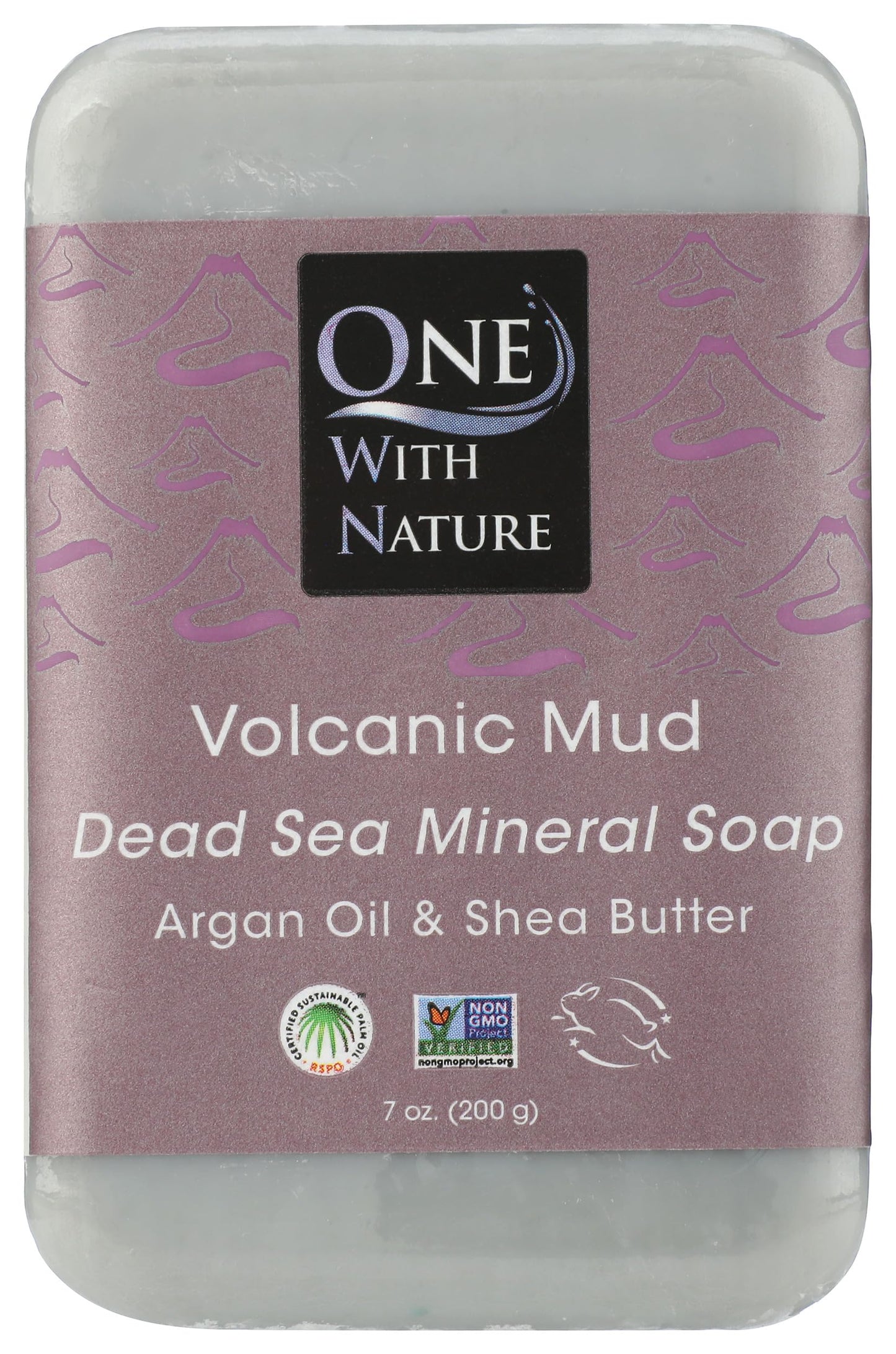 One With Nature Volcanic Mud Bar Soap, 7 Ounces (Pack Of 3) Beauty & Personal Care One With Nature