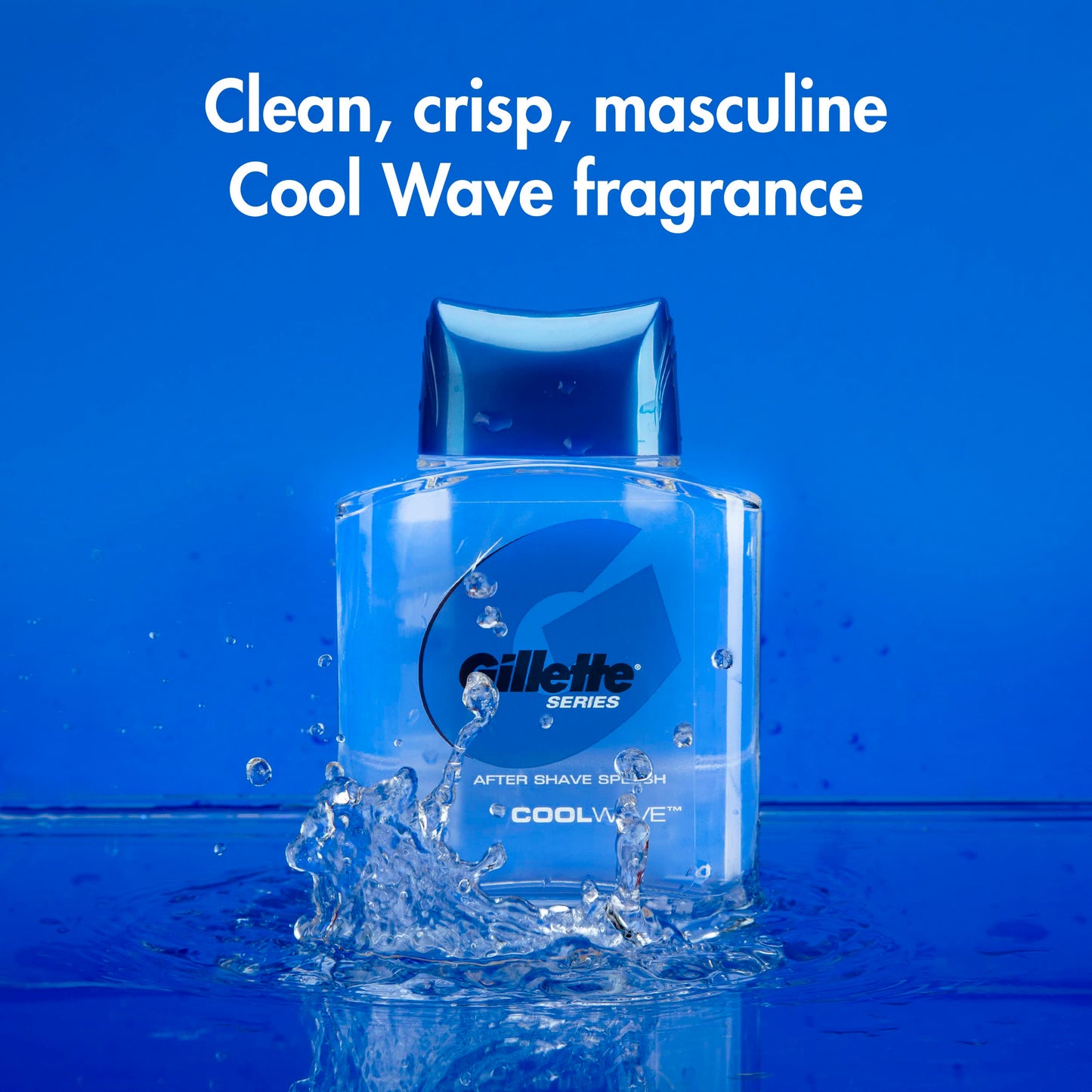Gillette Series Cool Wave After Shave, Aftershave for Men, After Shave Cologne Men, 3.3 fl oz, 100 ml, After Shave Lotion for Men, Post Shave Balm Beauty and Personal Care Gillette