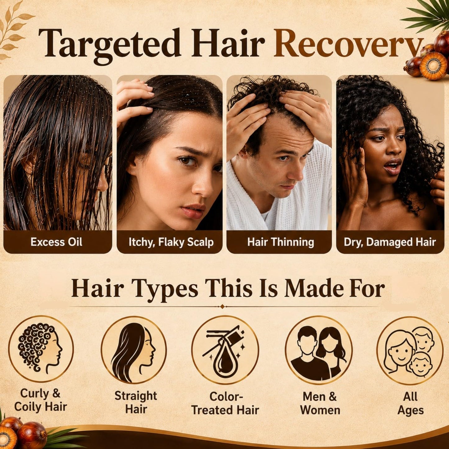 Batana Oil Shampoo for Hair Growth & Strength - Rosemary & Castor Oil Sulfate-Free Shampoo for Thinning, Dry, & Damaged Hair for Men and Women Beauty & Personal Care TRUÉ PURSUÉ