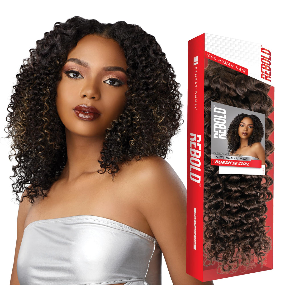 Sensationnel Rebold Curly Weave-Burmese Curl,1 pack 10 inch, CINNAMONCOPPER