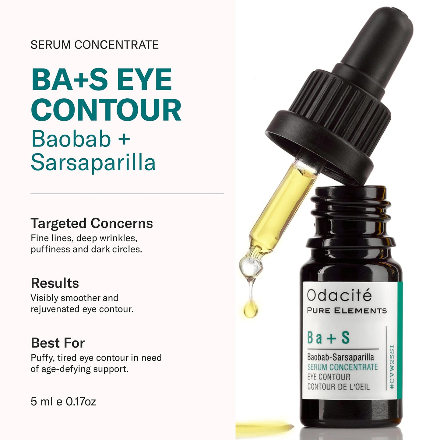 Odacité Brightening Serum Concentrate with Baobob for Anti Aging, Dark Circle, Puffiness, Wrinkles, Fine Lines and Under Eye Treatment - Vitamins A, E Beauty & Personal Care ODACITE