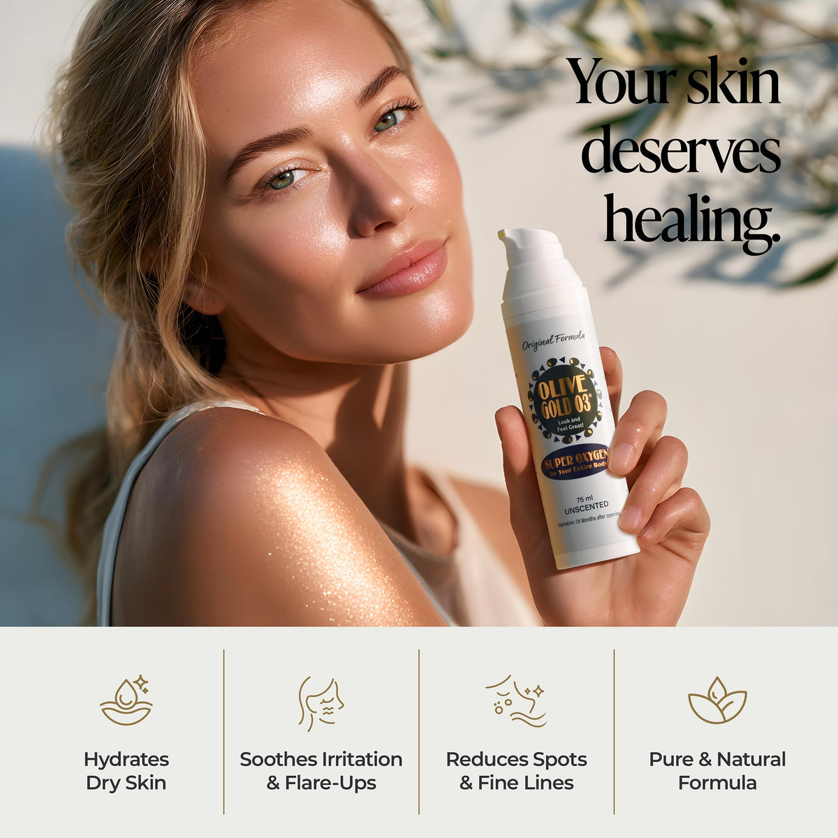 Olive Gold O3 Skin Care Lotion 75ml Beauty & Personal Care olive gold 03