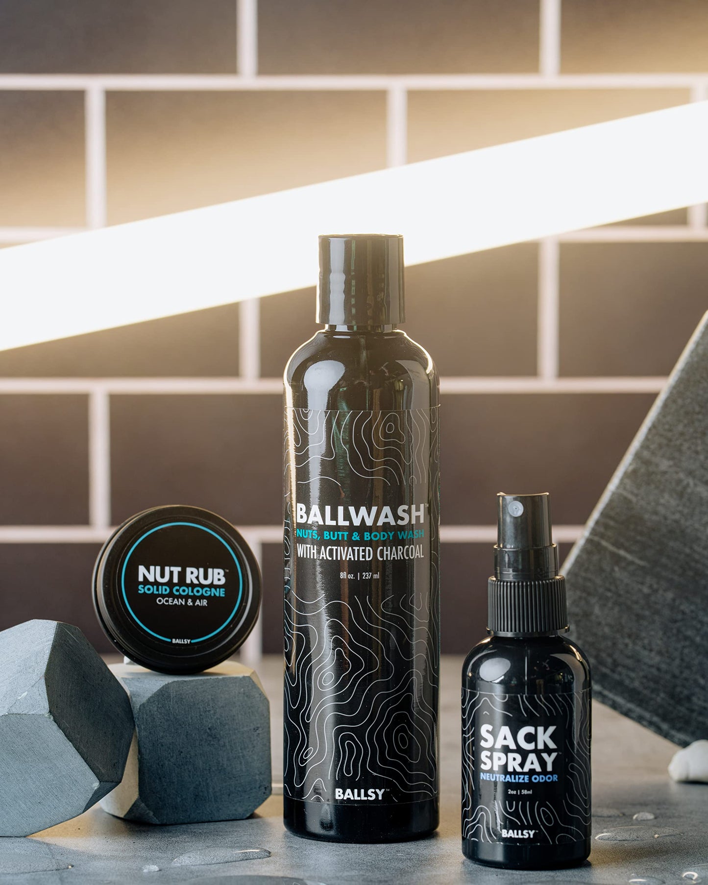 Ballsy Ballwash Charcoal Body Wash for Men - Moisturizing Men’s Bodywash with Coconut Oil - Soap for Men & Great for your Most Intimate Areas, 8oz Beauty & Personal Care Ballsy