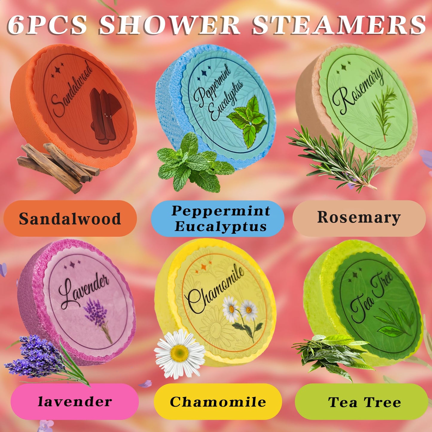 Travel Essentials - Shower Steamers Aromatherapy - Teacher Gifts for Women Men Wife - Birthday Gift for Mom Girls - Self Care Relaxation Essential Beauty and Personal Care MDDRUIQI
