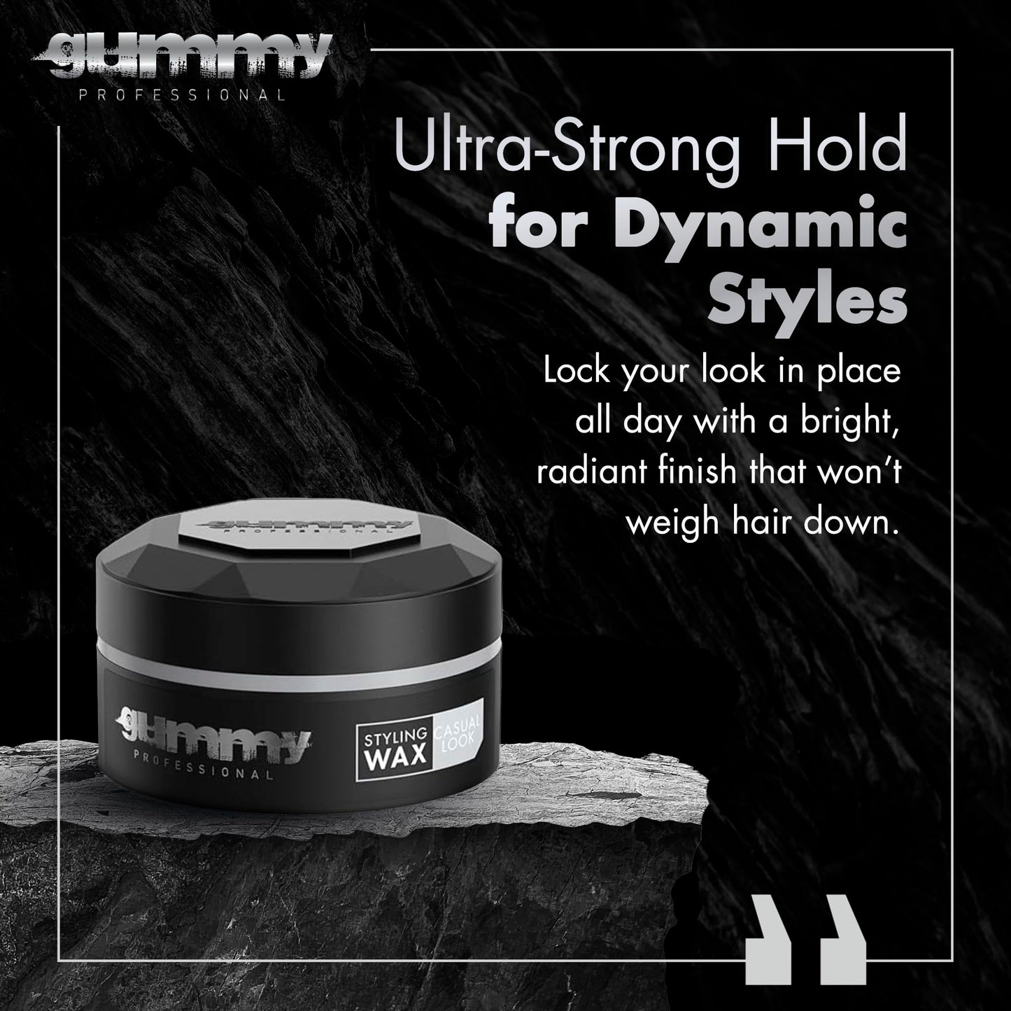 Gummy Professional Casual Look Medium Hold Hair Styling Wax - Matte Finish for Natural Texture and Flexible Restyling - Lightweight, Non-Sticky Beauty & Personal Care Gummy
