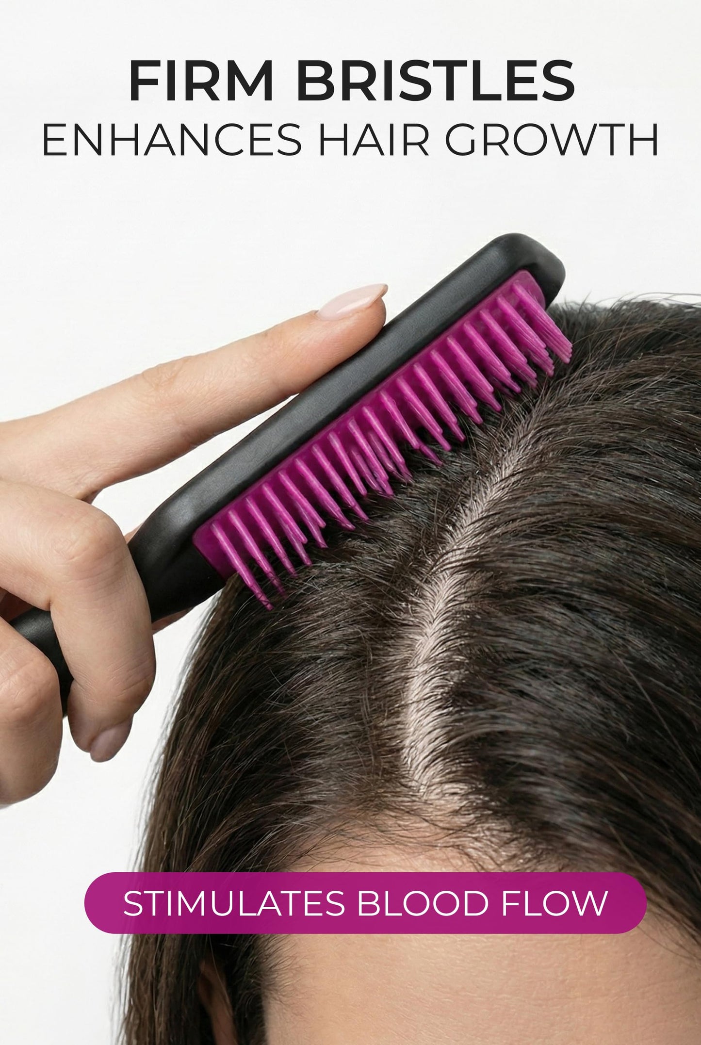 Aséptiqo Brush - Premium Detangling Hair Brush, Compact & Easy to Clean Multi Purpose HairBrush for Women, Men, Kids - Ideal for Straight to Wavy Beauty & Personal Care Aséptiqo