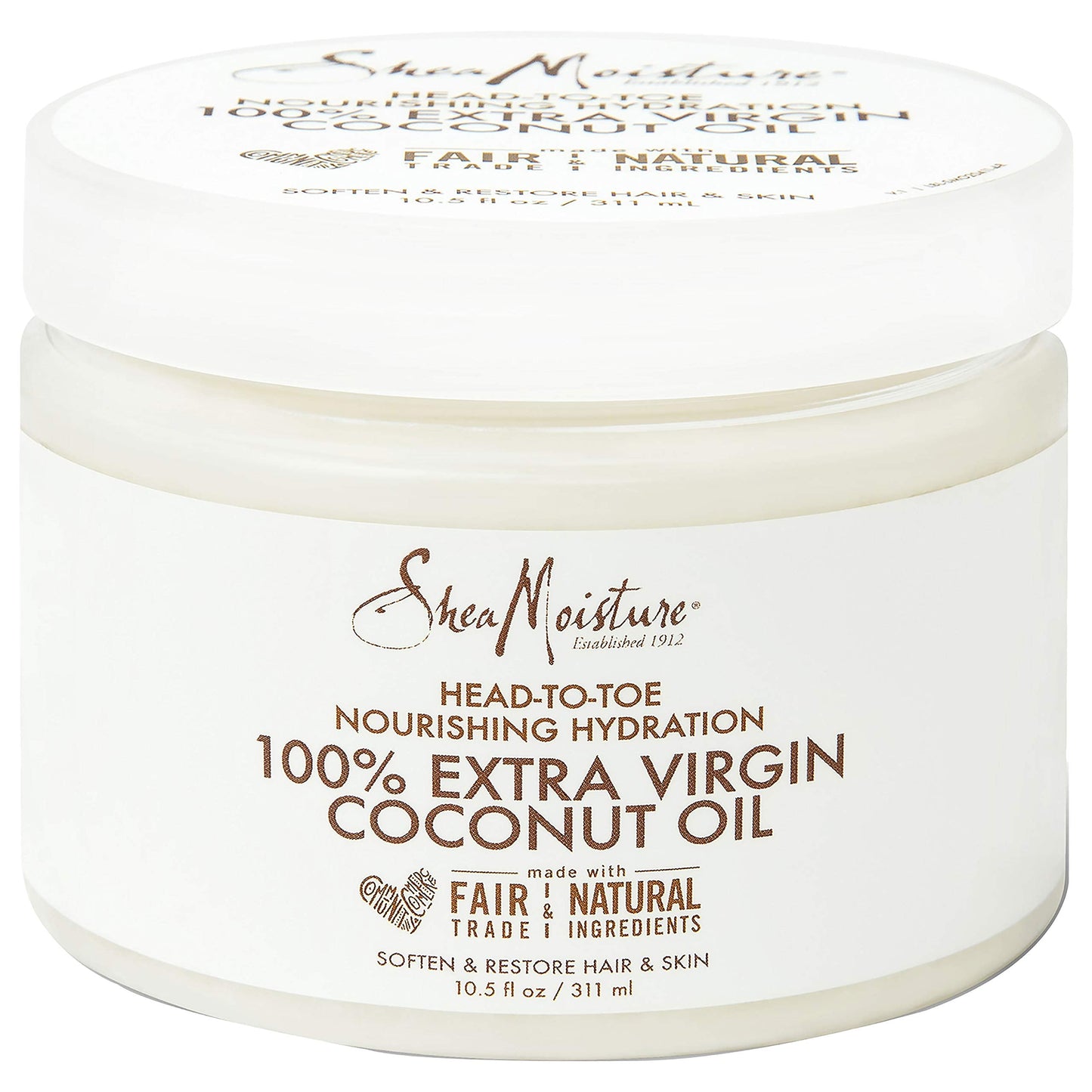 Sheamoisture Head-to-Toe Nourishing Hydration for Dry Skin 100% Virgin Coconut Oil Paraben Free Skin Care 10.5 oz Beauty & Personal Care Shea Moisture