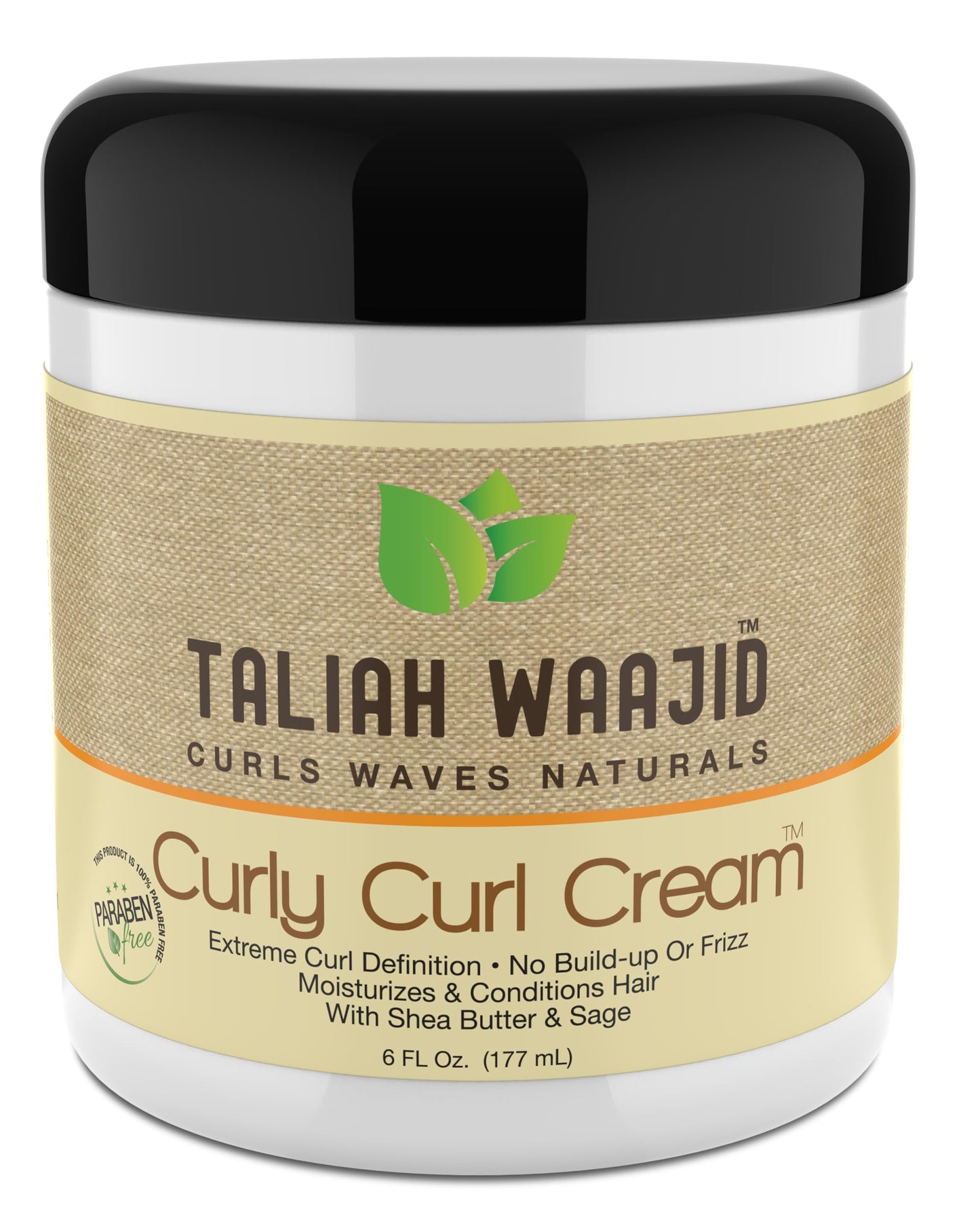 Taliah Waajid Curls Waves Natural - Curly Curl Cream | Extreme Curl Definition Hair Styling Gel | No Build-up or Frizz | 100% Paraben Free | Shea Beauty & Personal Care Taliah Waajid black earth products