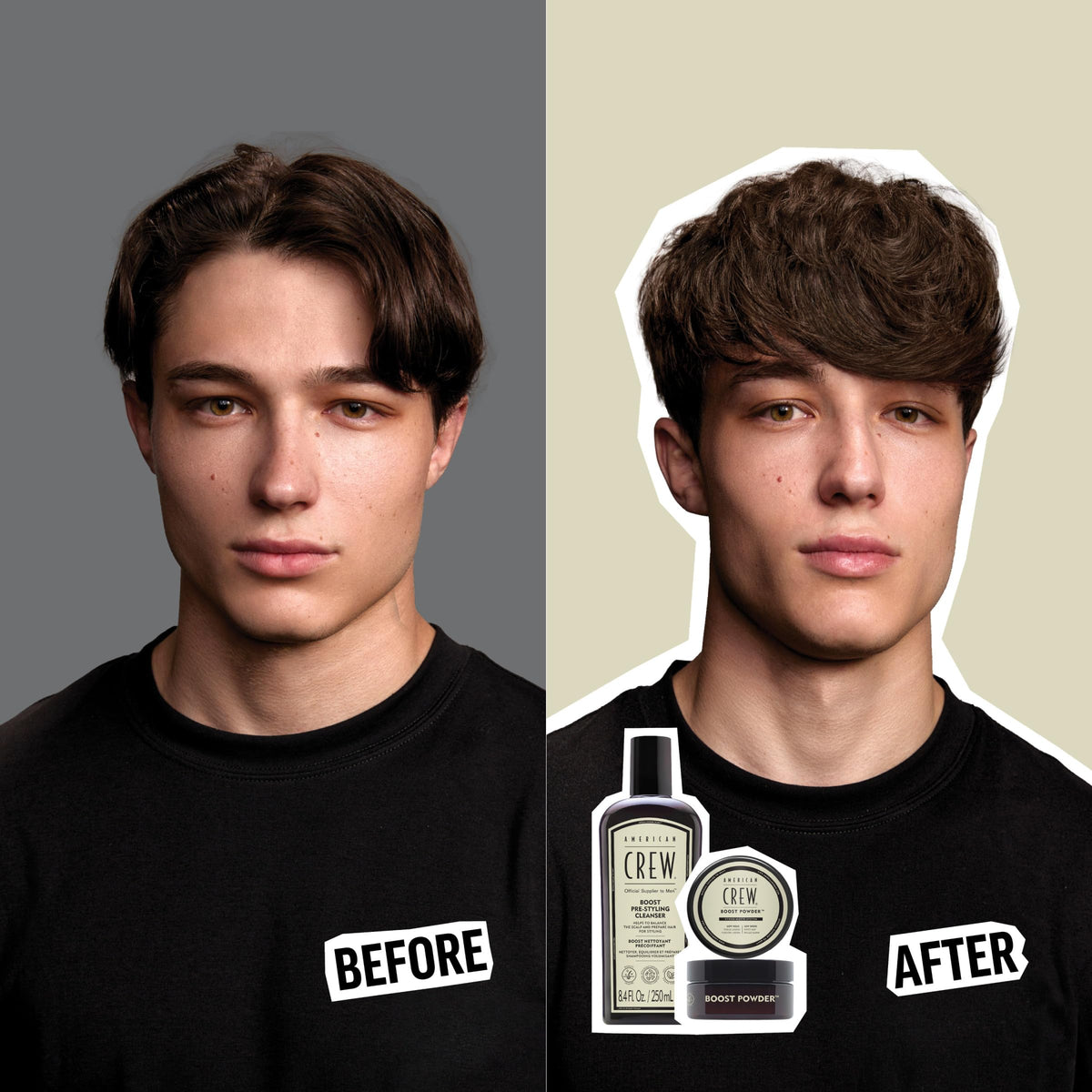 American Crew Men's Boost Pre-Styling Shampoo for Fine-Thin Hair, 8.4 fl oz