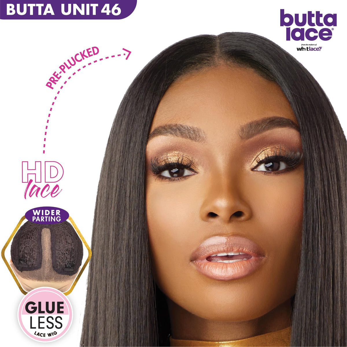 Sensationnel Butta LaceWig-Unit 45, LIGHTASHBROWN