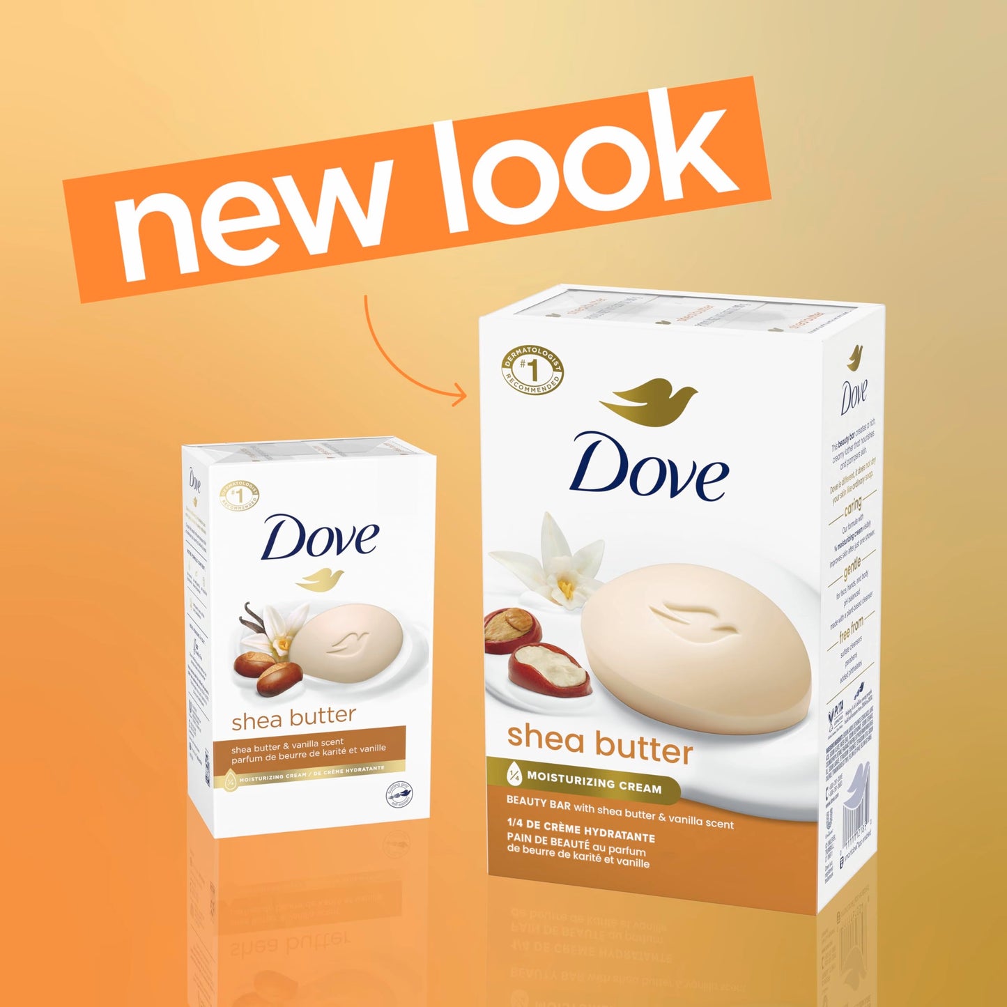 Dove Beauty Bar Soap Shea Butter, 8 Bars for Nourished, Radiant Skin, Enriches Skin 3.75 oz Beauty & Personal Care Dove