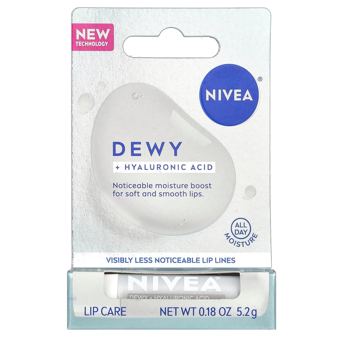 Nivea Dewy Lip Care Stick with Hyaluronic Acid, 0.18 oz Beauty & Personal Care NIVEA