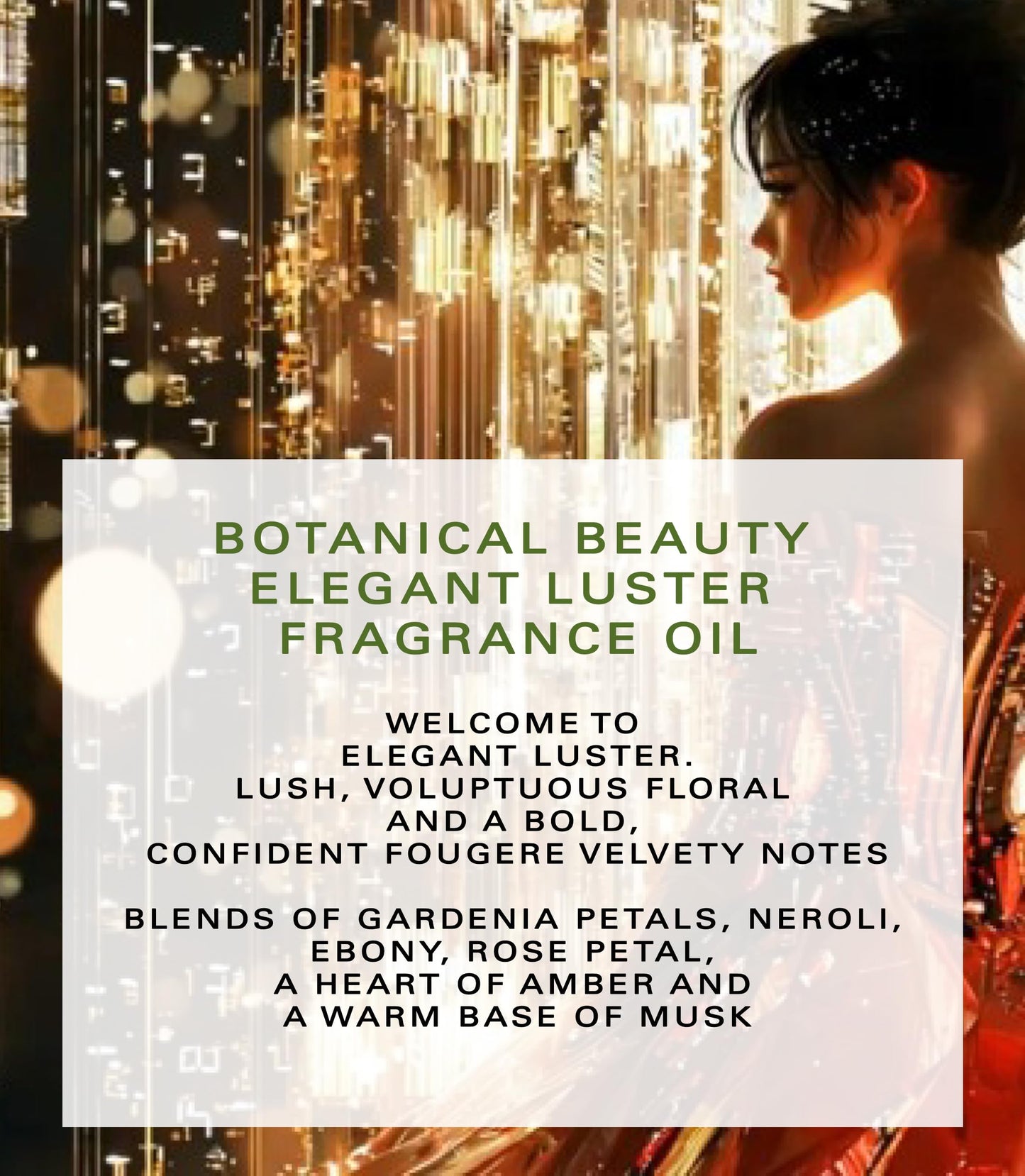 Botanical Beauty ELEGANT LUSTER FRAGRANCE OIL ROLL-ON 0.169 Fl Oz 5 ml Rollerball Perfume, Long Lasting an luxury scent, blends of Gardenia petals Beauty & Personal Care Botanical Beauty