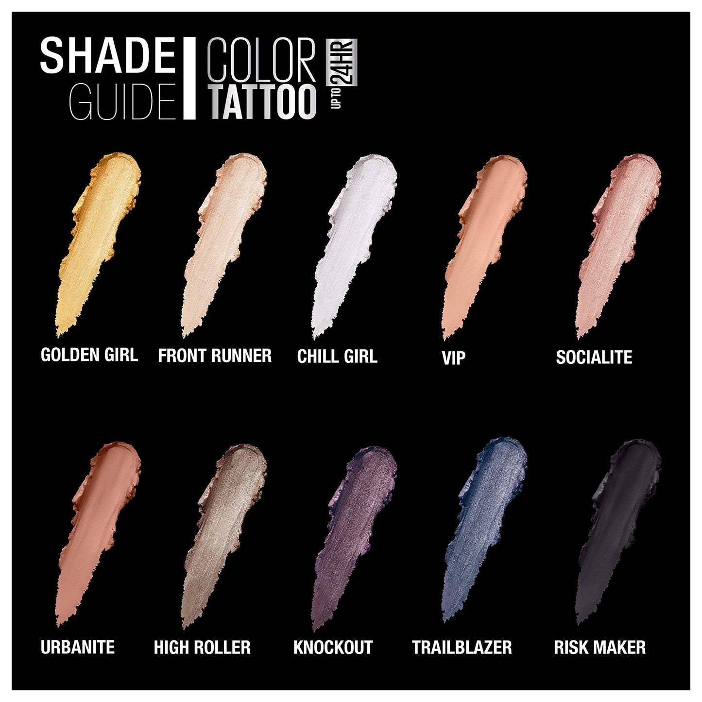 Maybelline New York Color Tattoo 24 Hour Longwear Cream Eyeshadow Makeup, Trailblazer, 0.14 Oz Beauty & Personal Care MAYBELLINE