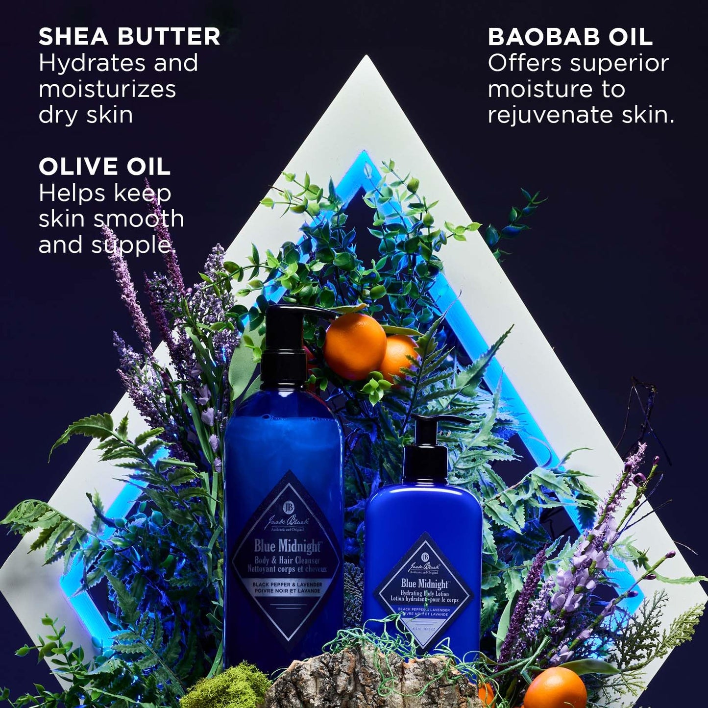 Jack Black Blue Midnight Hydrating Body Lotion, 16oz Beauty & Personal Care Jack Black