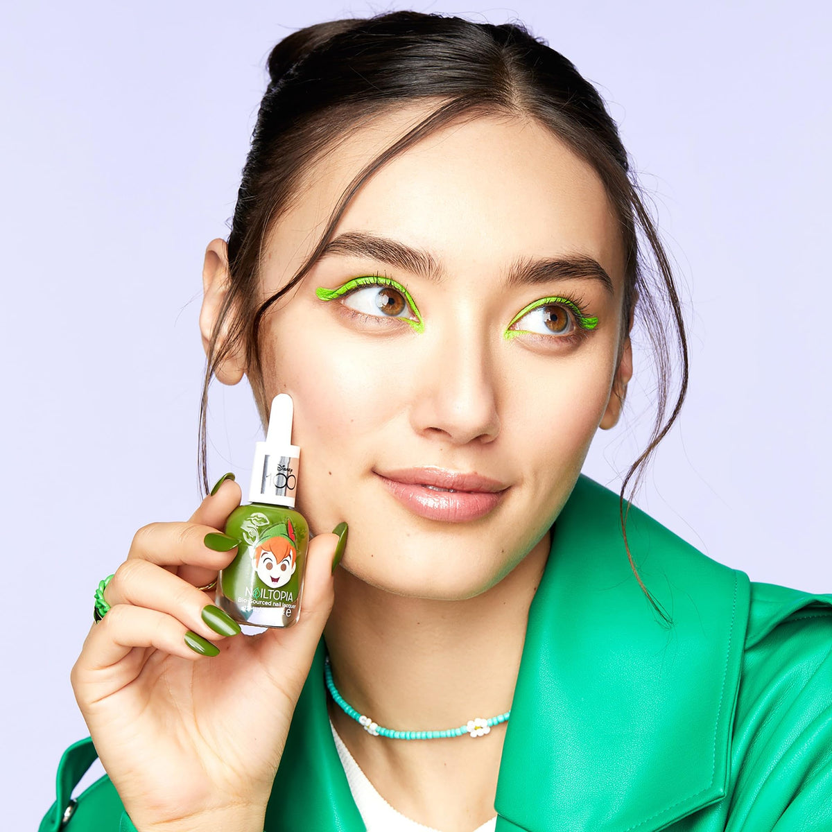 Nailtopia Bio-Sourced Chip Free Nail Lacquer Disney Collection Peter Pan - Superfood-Infused Polish - Chip Resistant Formula - Quick-Dry, Long Lasting