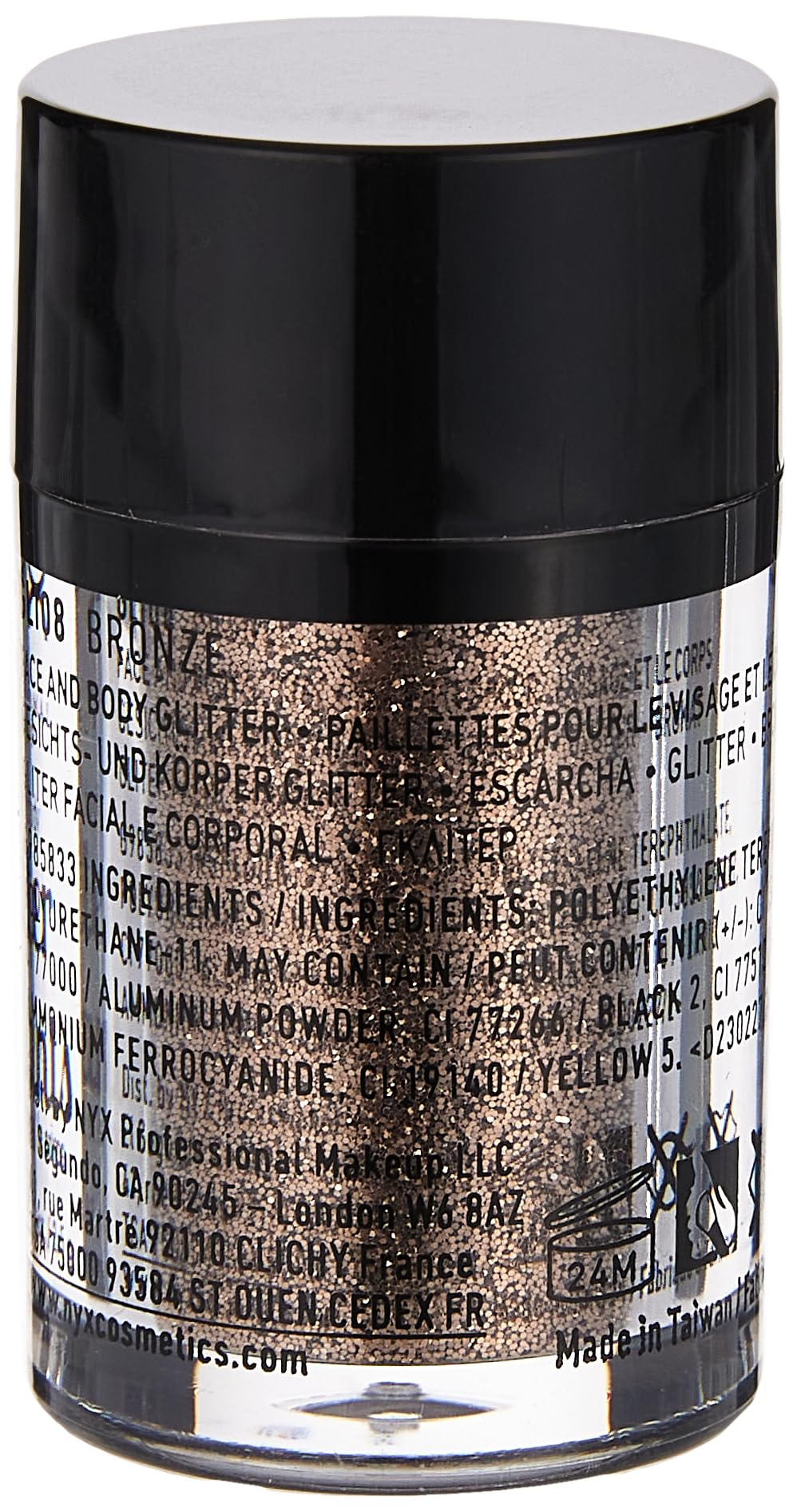 NYX Cosmetics Face & Body Glitter Bronze Beauty & Personal Care NYX PROFESSIONAL MAKEUP