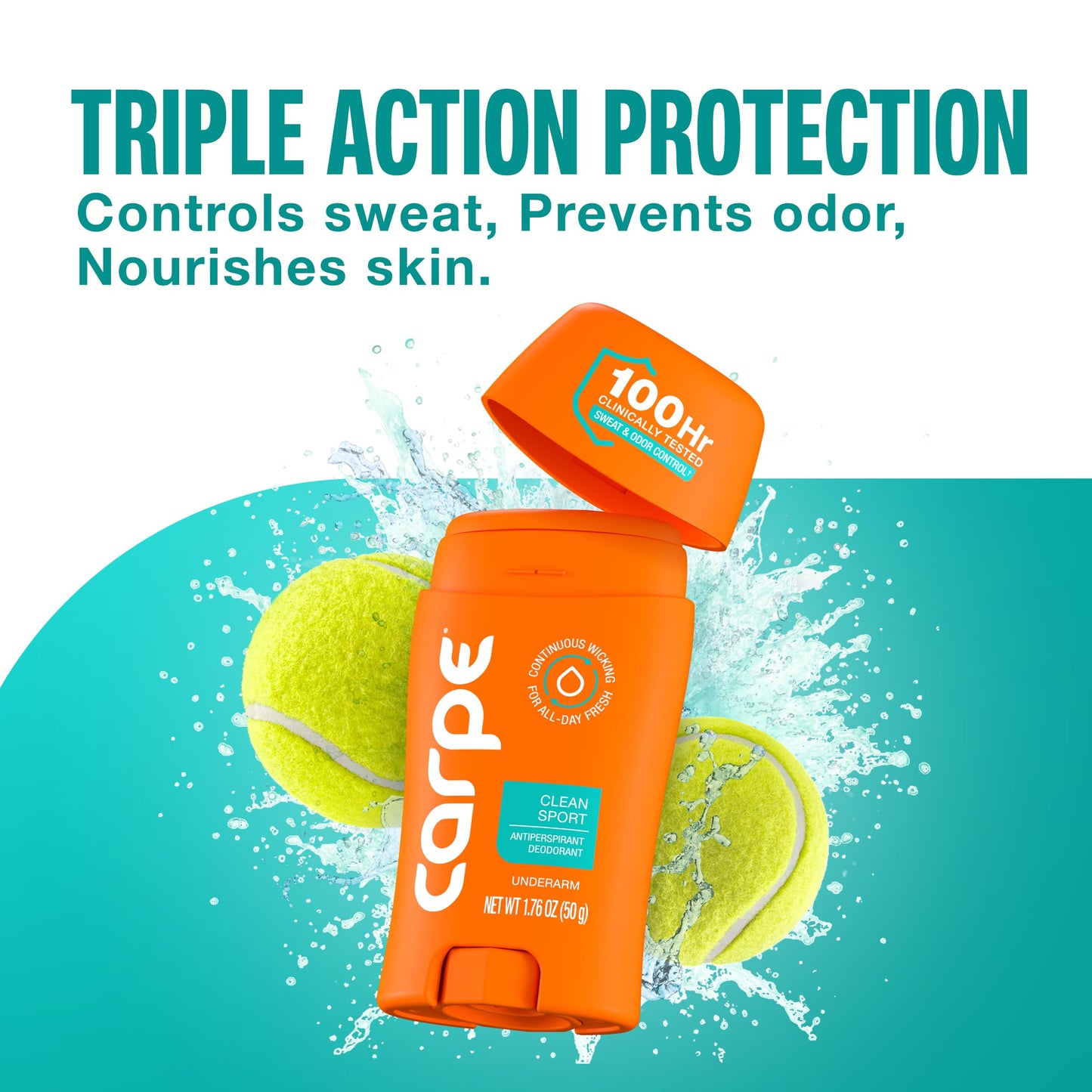 Carpe Underarm Deodorant Antiperspirant - Extra Strength Men's Antiperspirant with 100 Hour Sweat Control - Deodorant for Men - Helps Eliminate Odor Beauty and Personal Care Carpe