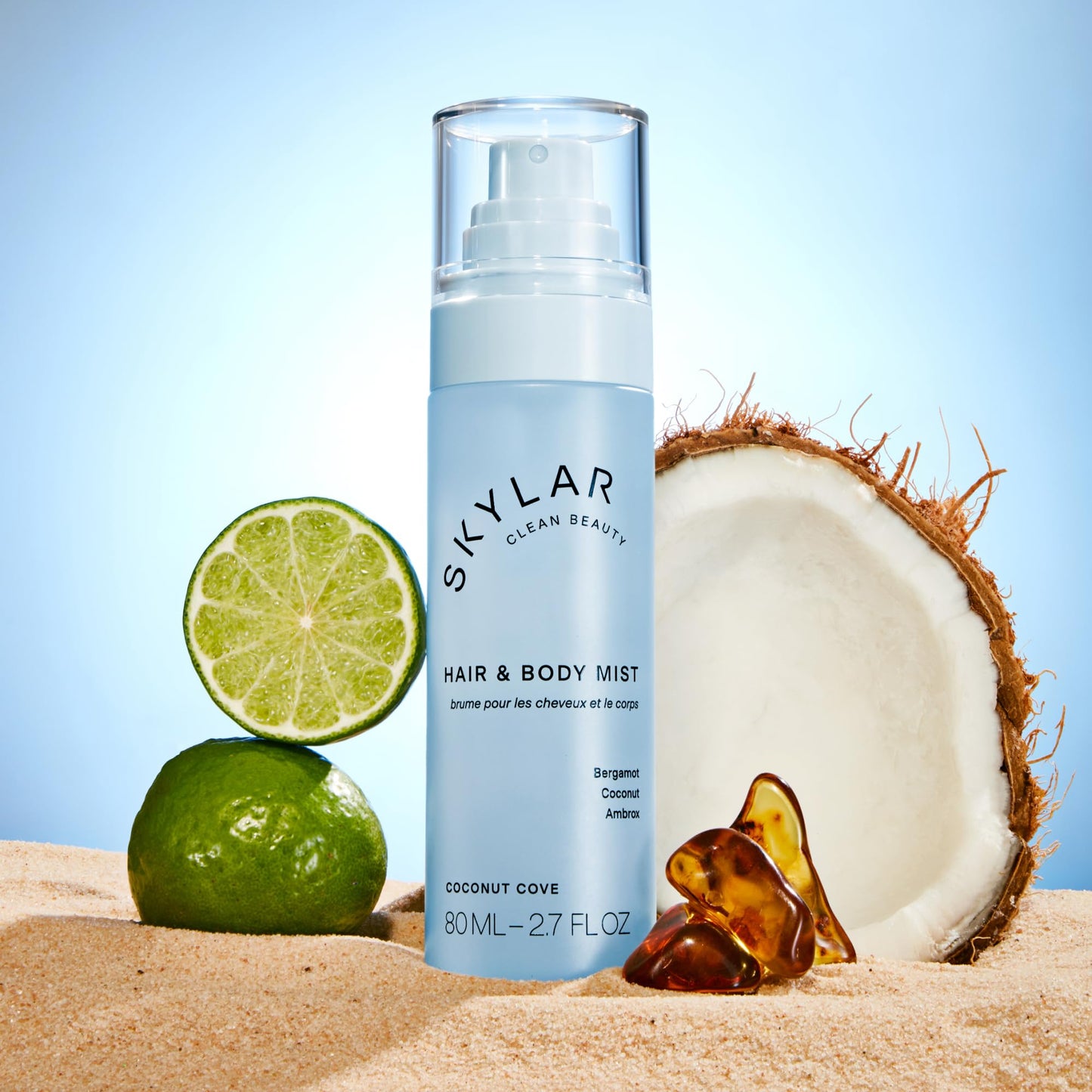 Skylar Coconut Cove Hair & Body Mist | Hypoallergenic & Clean Fragrance | Vegan, Cruelty Free, and Safe For Sensitive Skin | 80 ML, 2.7 Fl Oz Beauty & Personal Care Skylar