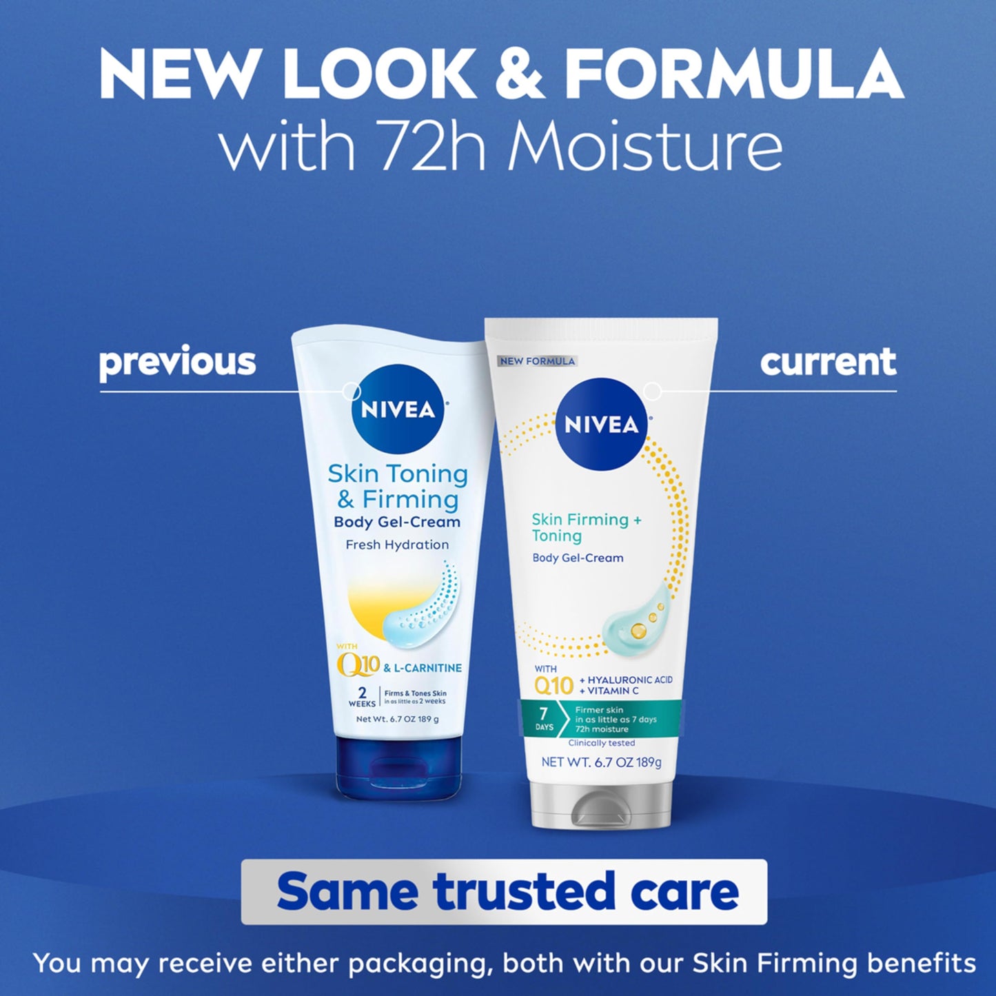 NIVEA Skin Firming & Toning Body Gel Cream with Q10, Hyaluronic Acid and Vitamin C, Clinically Tested Skin Firming & Toning Cream, 72-Hour Moisture Beauty & Personal Care NIVEA