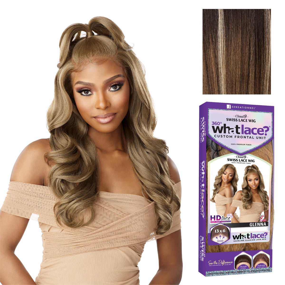Sensationnel What Lace 13x6 Wig-Glenna, BALAYAGEMOCHA