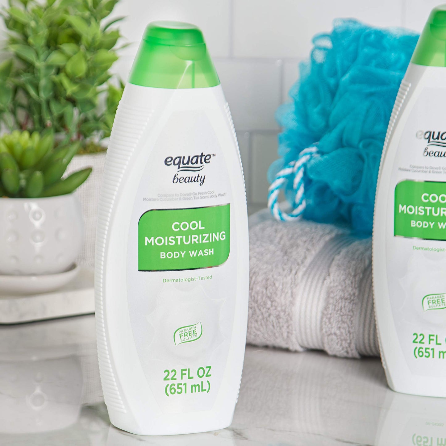 Equate Beauty Cool Moisturizing Body Wash, (2 Pack) each 22 fl oz Beauty & Personal Care Equate Beauty