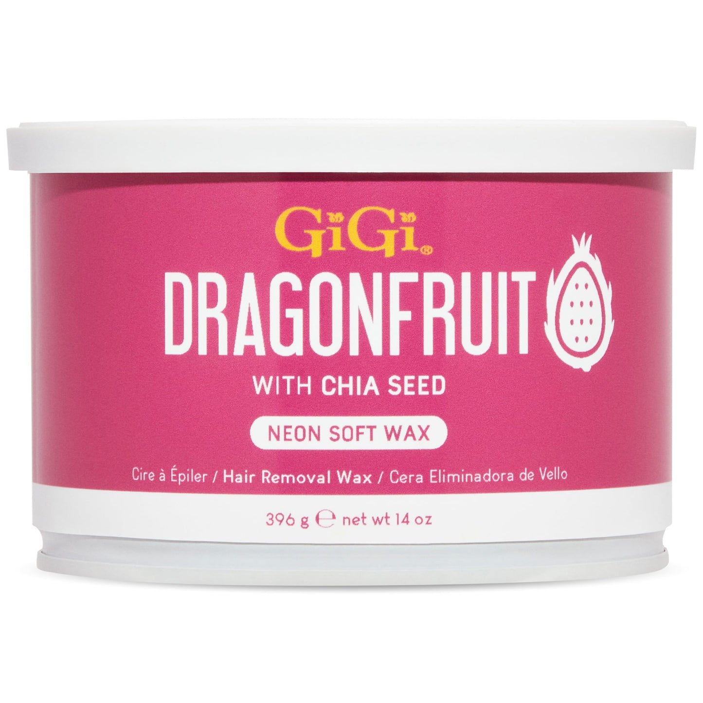 Gigi Neon Soft Wax, Dragonfruit - Hair Removal Wax for Sensitive Skin & Body, Salon & At-Home Waxing for Women, 14 Oz Beauty and Personal Care GIGI