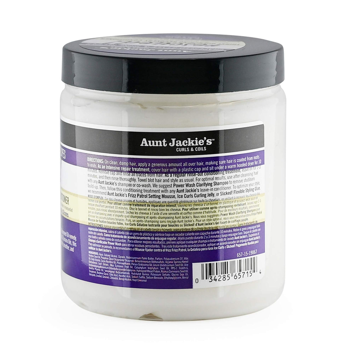 Aunt Jackie's Grapeseed Style and Shine Recipes Rescued Thirst Quenching Hair Recovery Conditioner Repair Treatment, Seals in Moisture, 18 oz Beauty & Personal Care Aunt Jackie's