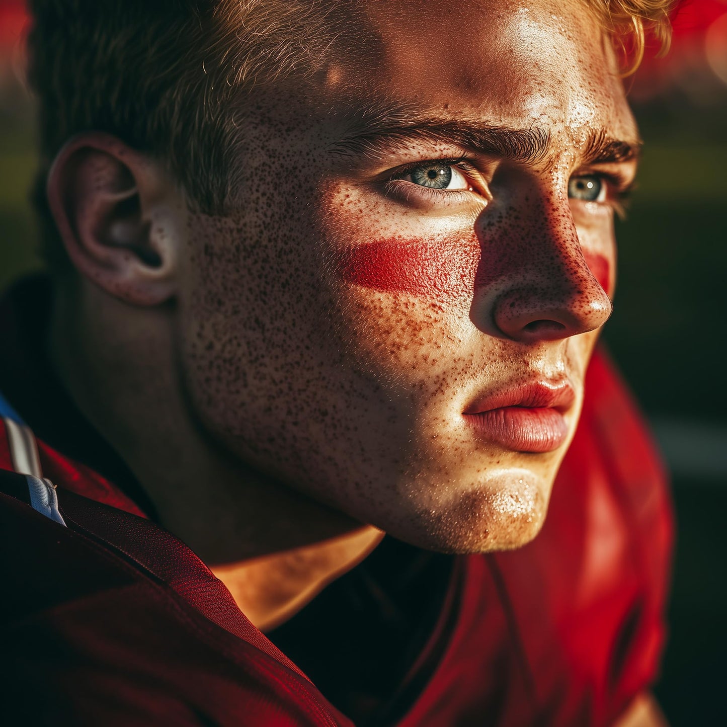 Cannon Sports Face Body Paint Stick for Football Baseball Softball Lacrosse Hockey - Sweatproof, Long-Lasting, Anti-Glare (Red) Beauty & Personal Care Cannon Sports