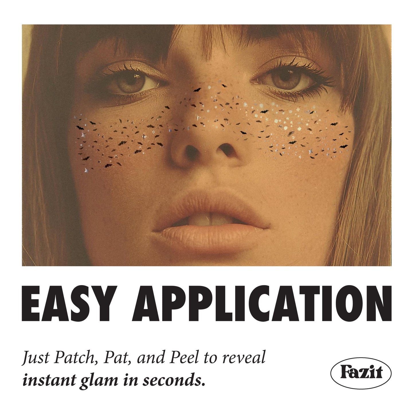 Fazit Makeup Patches - Halloween Twilight Speckles - Glow Up Make-Up Patches - Cute Glitter Makeup Accessories for Women - Cosmetic Glitter for Face Beauty & Personal Care Fazit