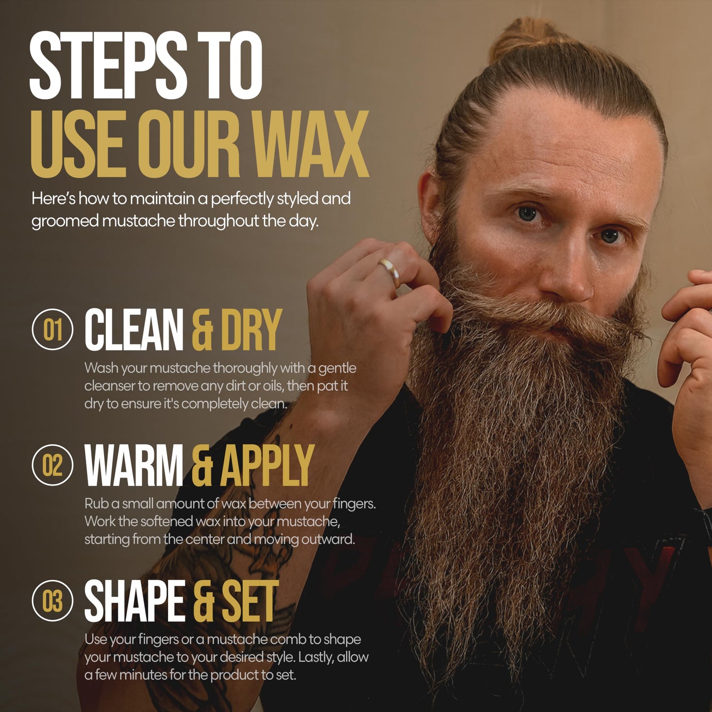 Gentlemen's Beard & Mustache Wax for Men by Beard Struggle - Viking Beard Wax Helps to Tame Style & Groom - Platinum Collection - Surtr's Fury Beauty and Personal Care The Beard Struggle