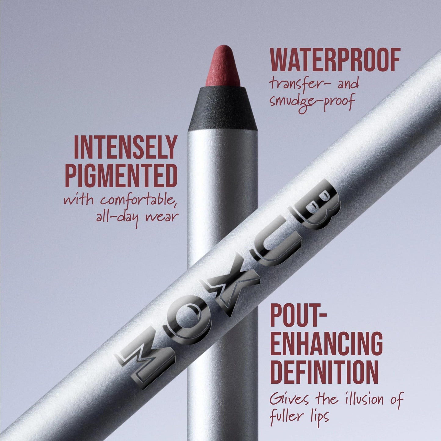 Buxom Power Line Pout Sculpt Lip Pencil, Bold Waterproof Matte Lip Liner Pencil for Precise, Full-Coverage Definition, Fine Line Beauty & Personal Care Buxom