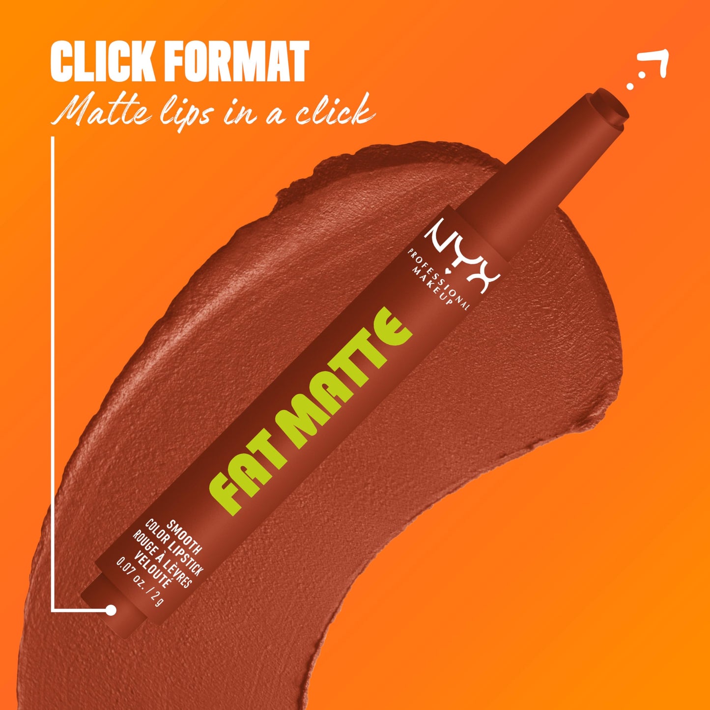 NYX PROFESSIONAL MAKEUP Fat Matte Lipstick, Pigmented, Smoothing, & Non-Drying Lip Crayon, Long Lasting Lip Makeup, Vegan & Cruelty Free - Beary Nude Beauty & Personal Care NYX PROFESSIONAL MAKEUP