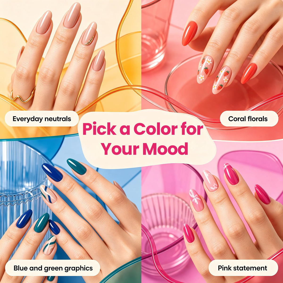 Beetles Fall Gel Polish Kit, Chic Outfits Collection, 25 Colors
