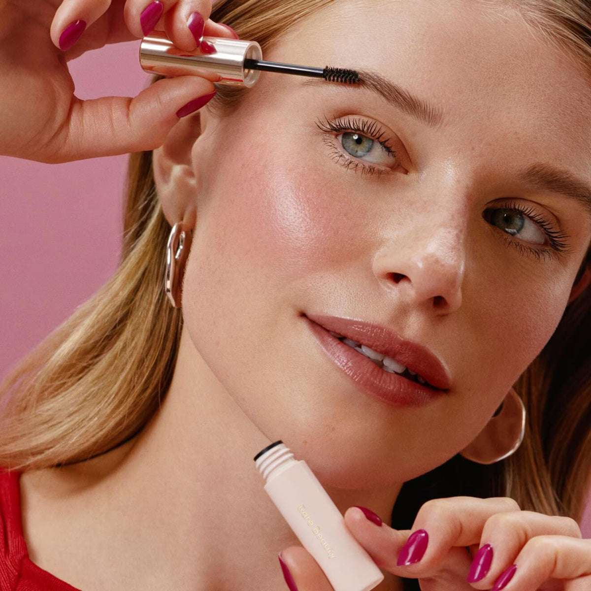 Rare Lash & Brow Essentials Set - Mini Volumizing Mascara and Clear Lifting Brow Gel Duo for Fuller Lashes and Sculpted Brows