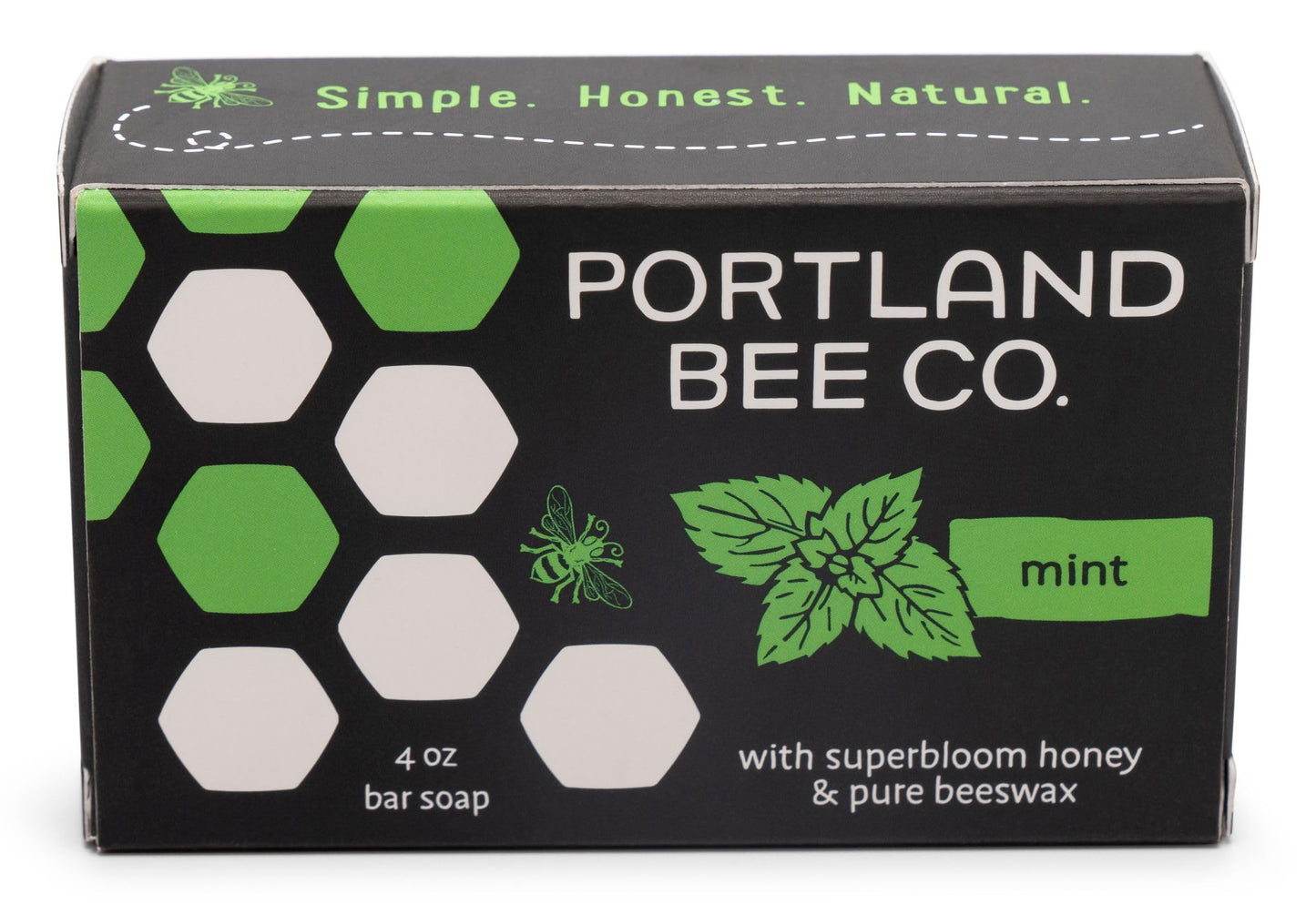 Portland Bee Co. All Natural Beeswax and Super Bloom Honey Bar Soap - Mint Beauty & Personal Care Portland Bee Balm