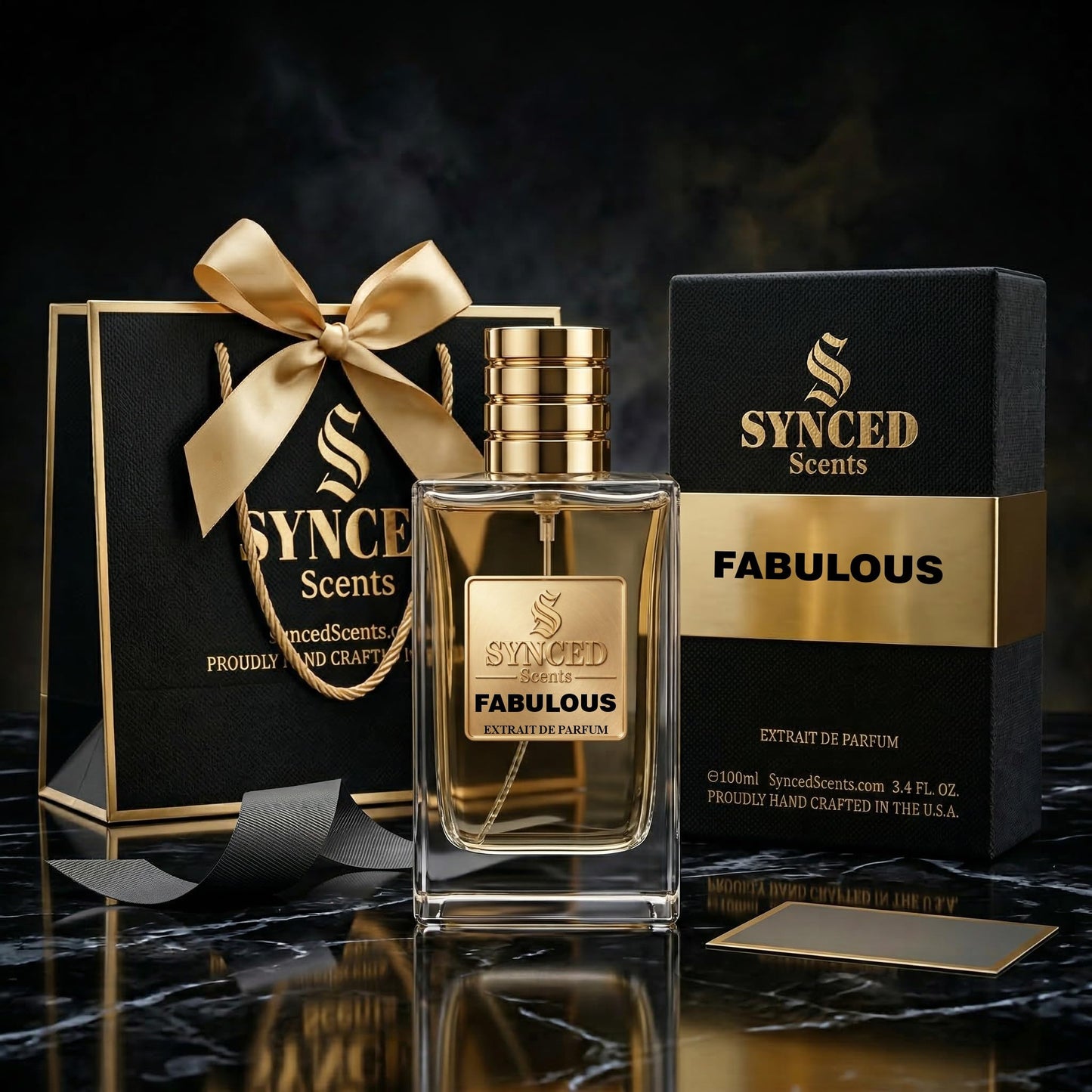 SYNCED Scents FABULOUS Inspired by F. Fabulous Perfume for Men and Women - Long Lasting Leather Woody Fragrance - Intense Bold Warm Spicy Lavender Beauty & Personal Care SYNCED Scents