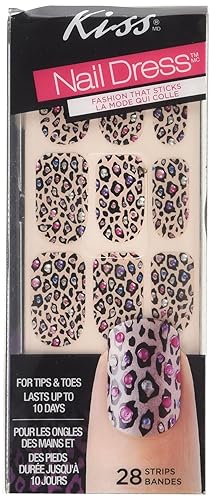Kiss Nail Dress for Tips & Toes Strips - 28 CT Beauty & Personal Care KISS NEW YORK