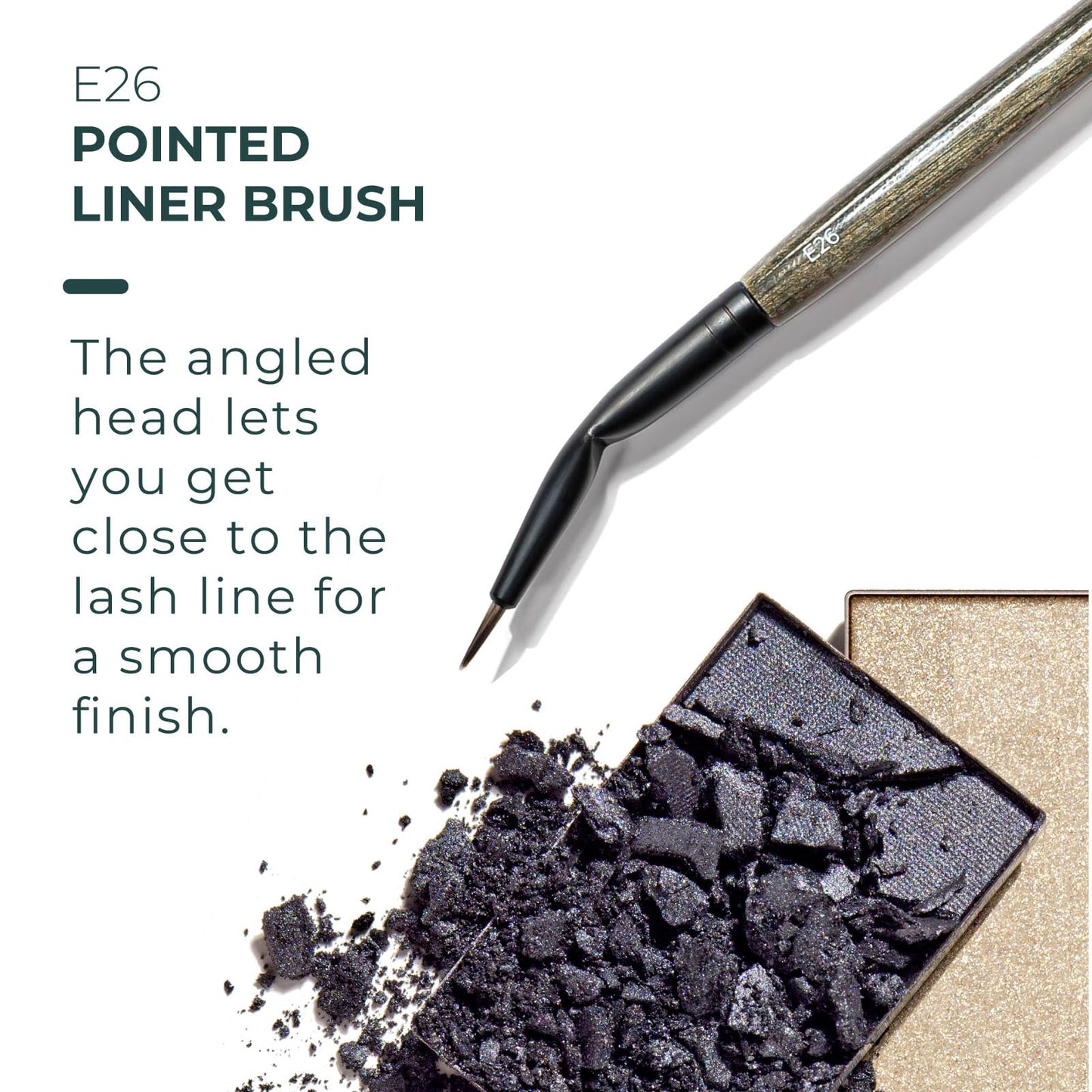 Rose and Ben Beauty E26 Pointed Liner Brush | Precise Angled Design for Winged & Cat-Eye Looks | Cruelty-Free Bristles Beauty & Personal Care Rose and Ben Beauty