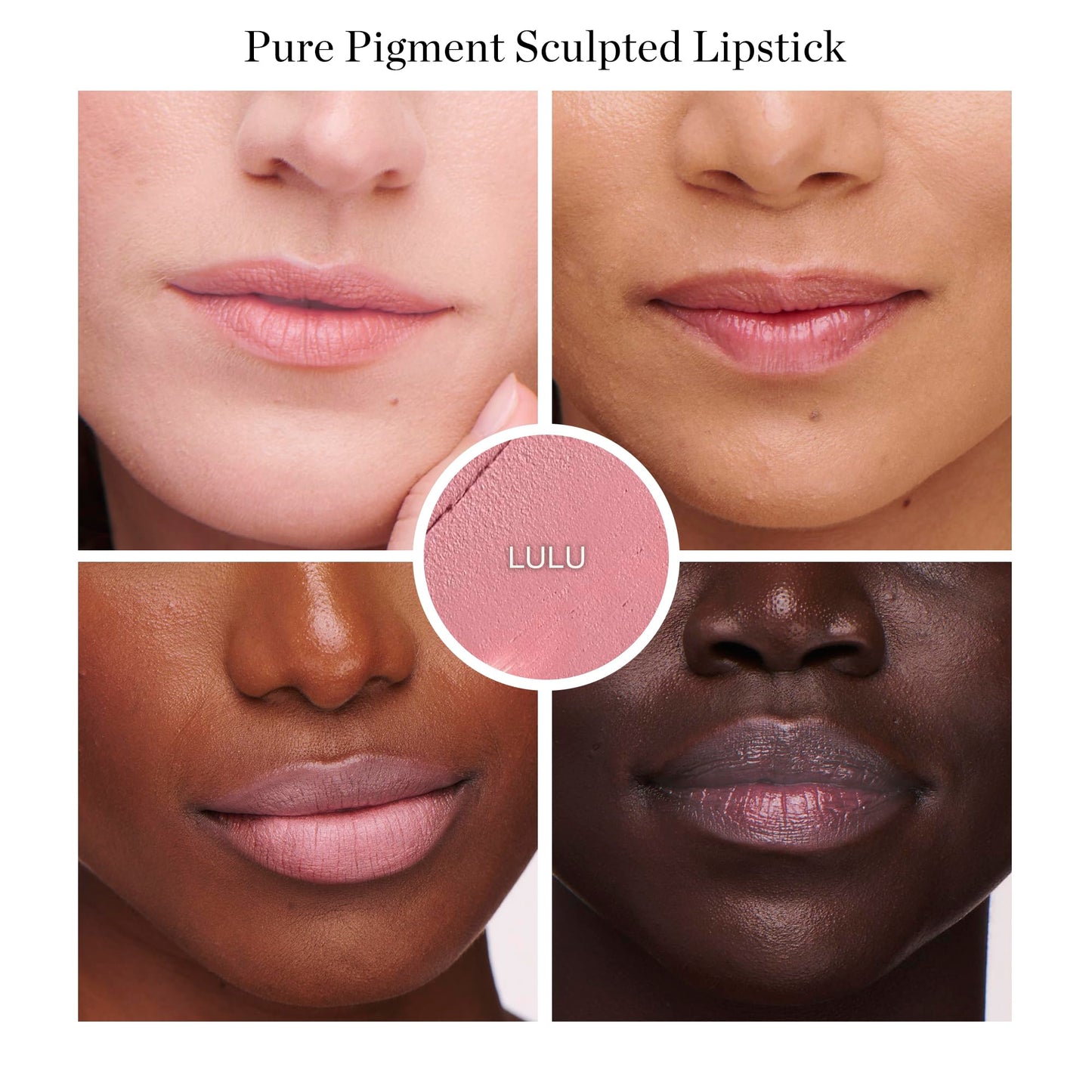 Ogee Full Bloom Sculpted Lipstick (Lulu - White Pink) - Long Lasting Organic Lipstick with Jojoba Oil & Micro Hyaluronic Acid - 70% Organic Beauty & Personal Care Ogee