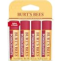 Burt's Bees Lip Balm, Moisturizing Lip Care, for All Day Hydration, 100% Natural, Pomegranate with Beeswax & Fruit Extracts (4 Pack) Beauty & Personal Care Burt's Bees