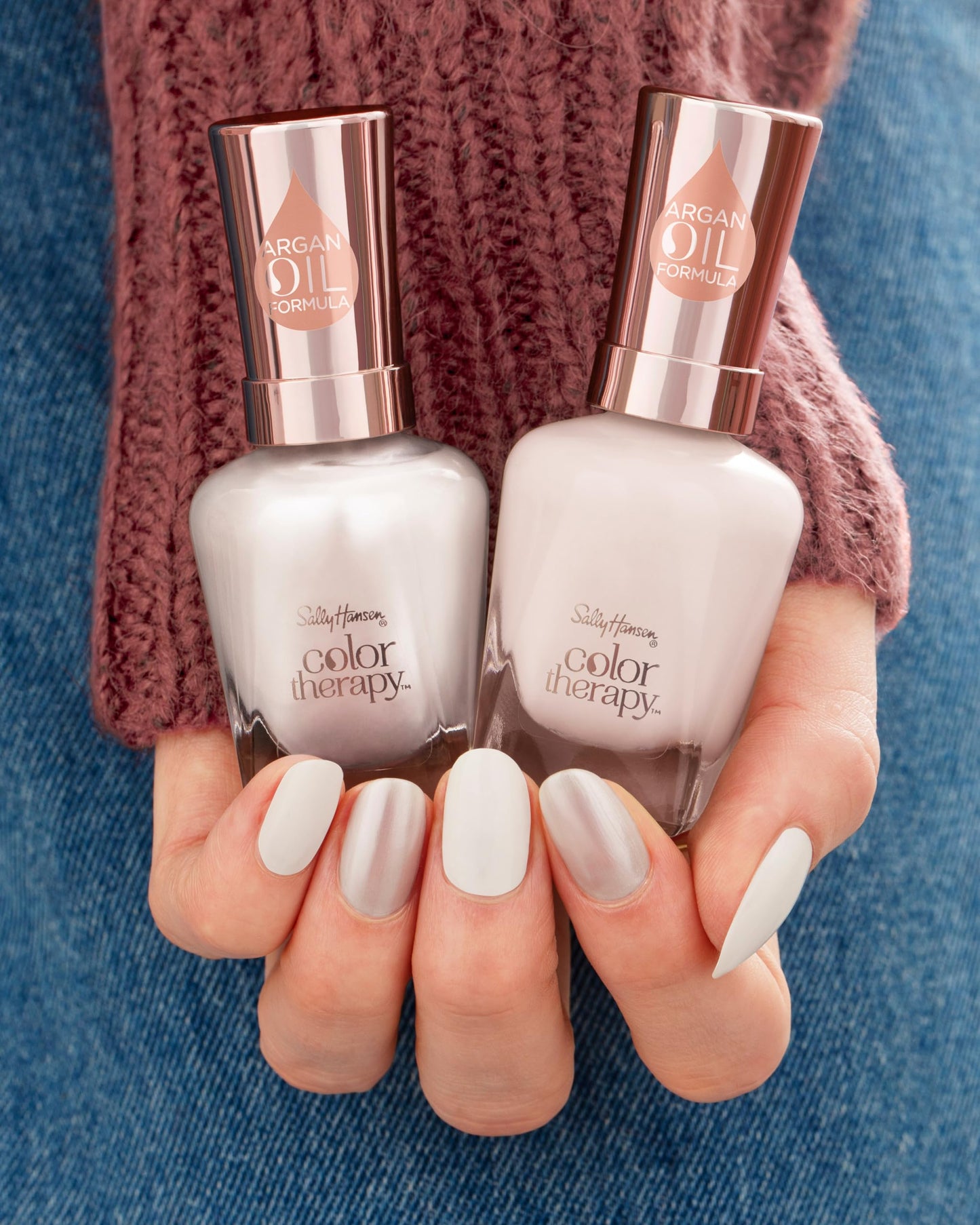 Sally Hansen Color Therapy High Gloss Top Coat | Argan Oil, Long Lasting, Healthy Nails, Nail Strengthener, Clear Nail Polish Beauty & Personal Care Sally Hansen