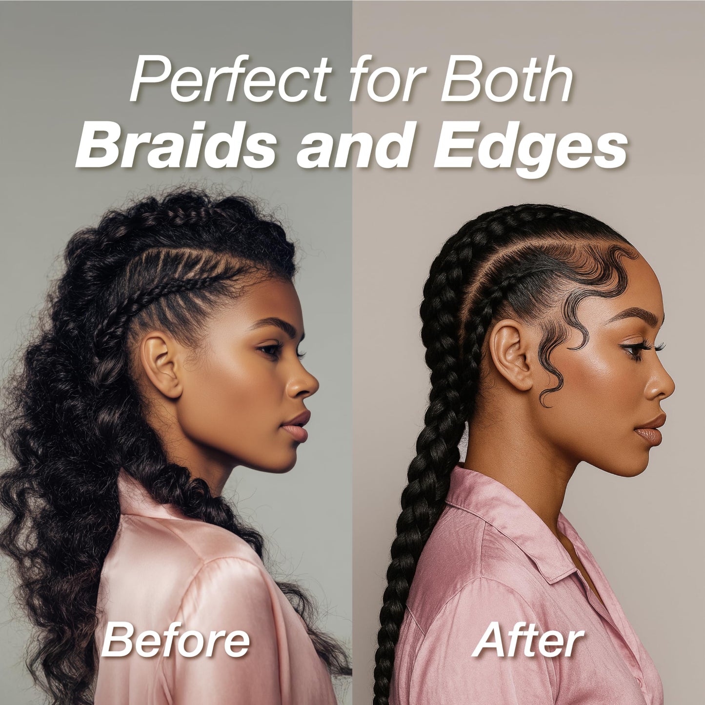 Lux Collection Edge Control Gel for 4C Hair - 48 Hour Maximum Hold Edge Control, Edge Lux with Castor Oil, Keratin & Biotin, Non-Flaking Styling Gel Beauty & Personal Care Lux Collection