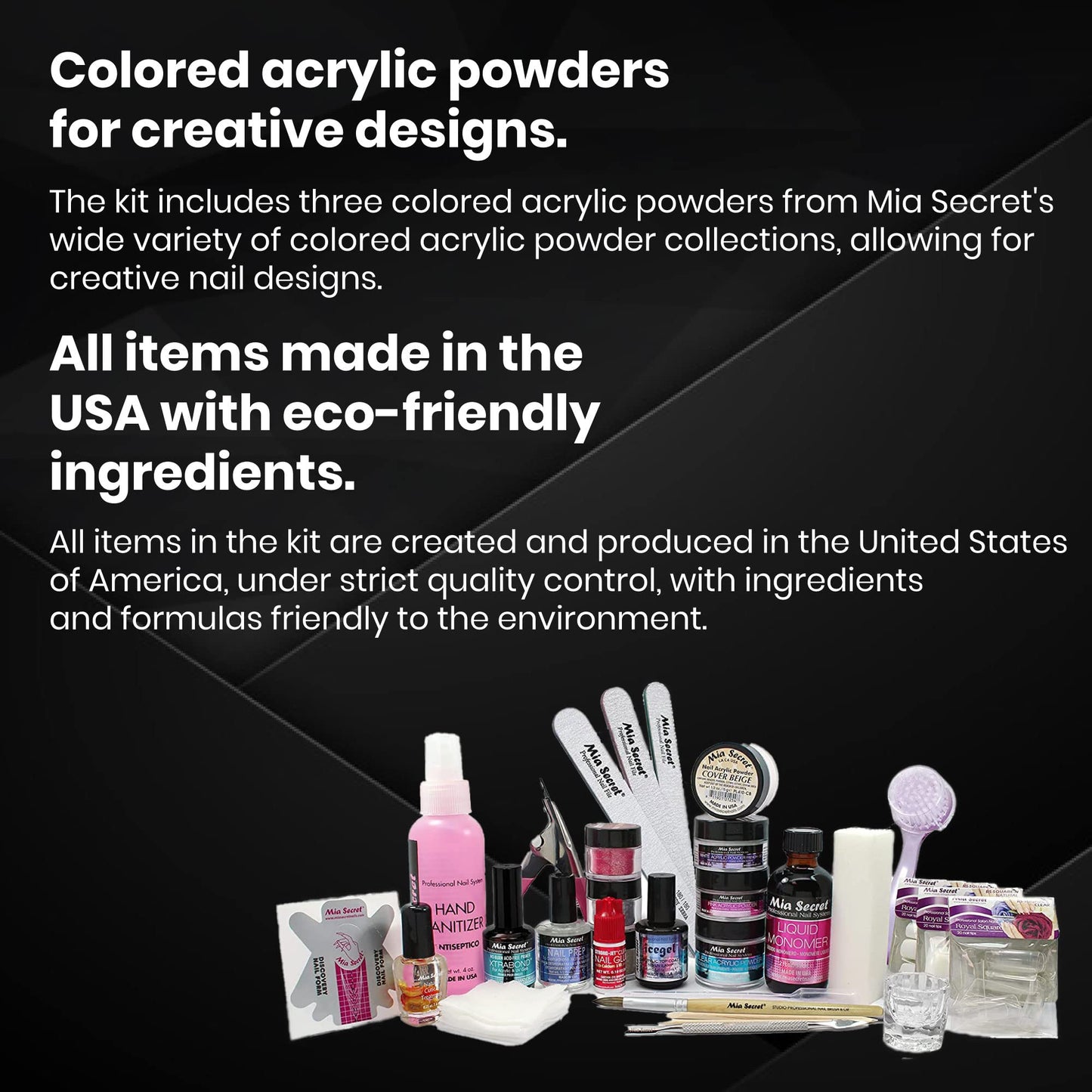 Mia Secret Professional Acrylic Nail Kit – Complete Beginner Set with Everything for Acrylic Nails, Full Kit de Uñas Acrílicas Completo Beauty & Personal Care Mia Secret