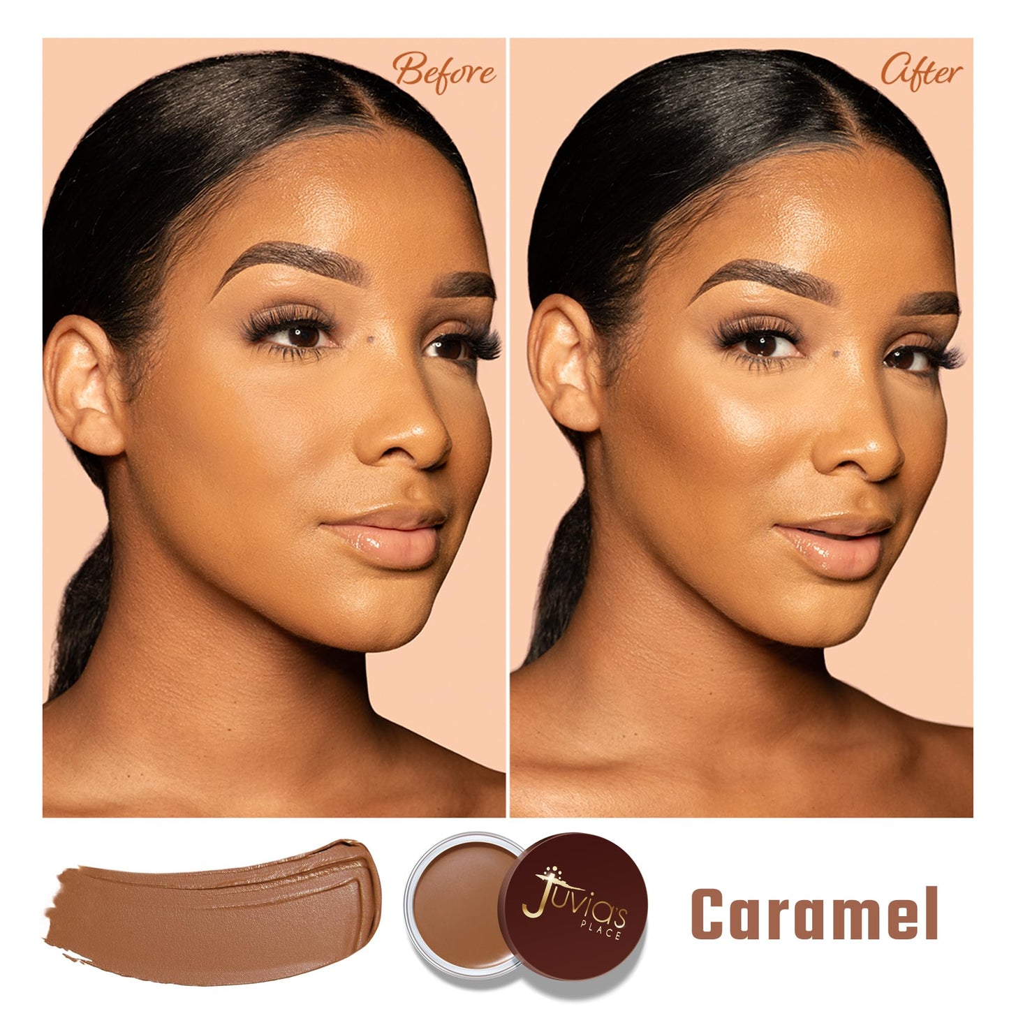 Juvia's Place Bronzed Cream Bronzer - Caramel - Smooth Cream Bronzer Pot for Sun-Kissed Glow & Warmth, Buildable & Blendable Makeup Contour Beauty & Personal Care Juvia's Place