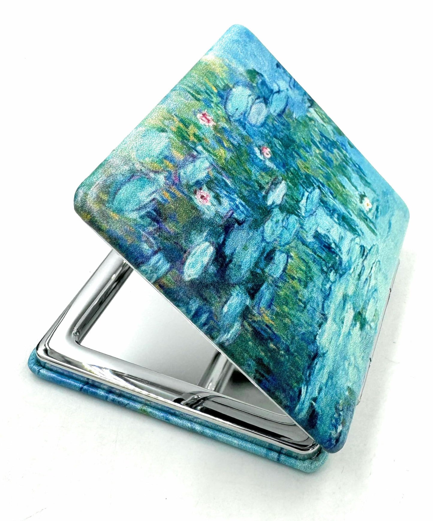 Aeisage Small Handbag Monet Compact Mirror - Folding Pu Leather, Unique Water Lilies Travel Mirror for Sister Beauty & Personal Care Aeisage