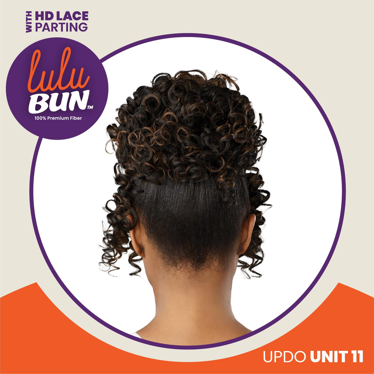 Sensationnel Lulu Bun Updo Hairextensions-Unit 11,1B OFFBLACK