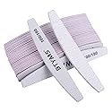 BTYMS 25Pcs 100/180 Grit Nail File and Buffer Professional Double-Sided Emery Boards for Acrylic, Gel & Natural Nails Beauty & Personal Care BTYMS