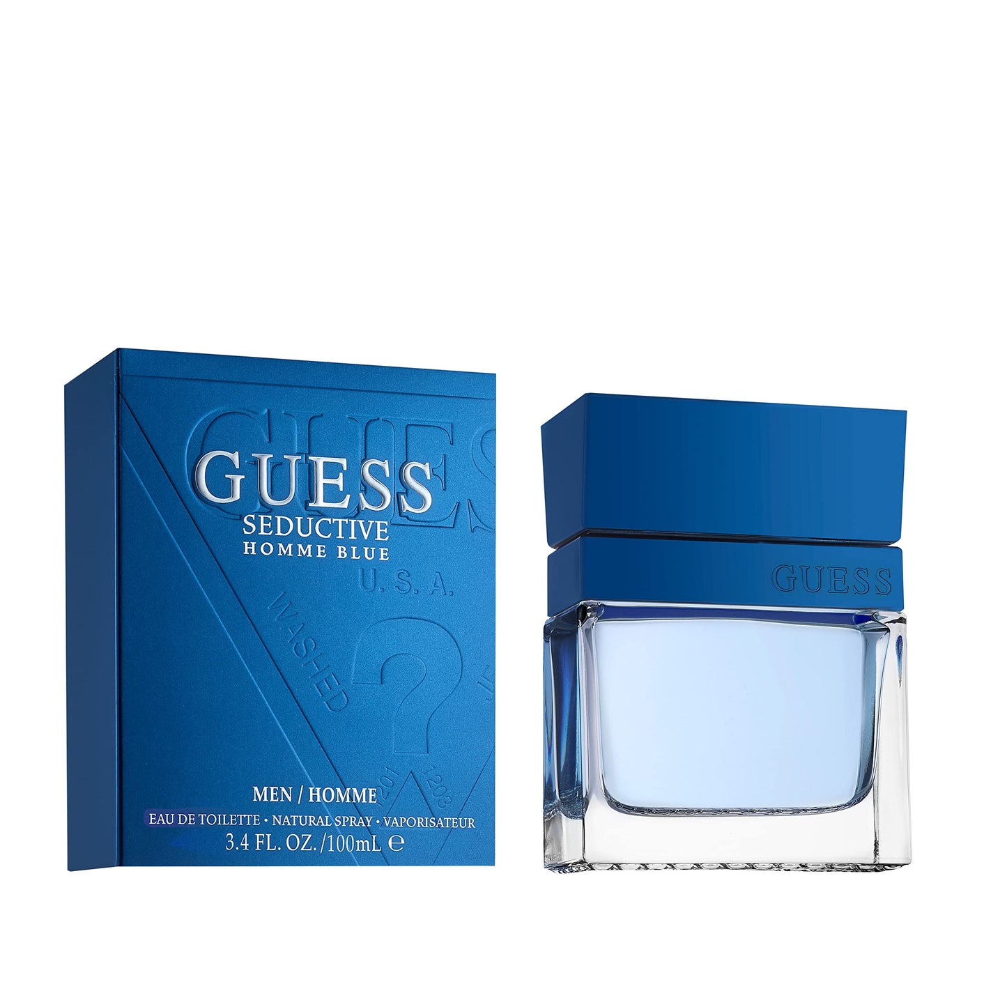 Guess Seductive Homme Eau De Toilette Spray for Men, Blue, 3.4 Ounce Beauty & Personal Care GUESS