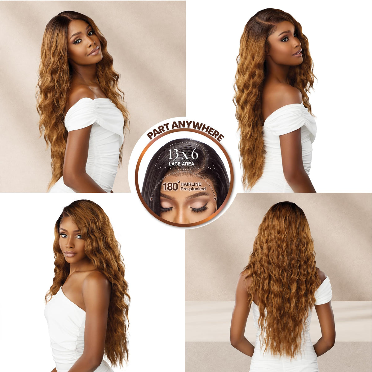Sensationnel Bare Lace 13x6 Wig-Unit 17, BALAYAGEMACCHIATO
